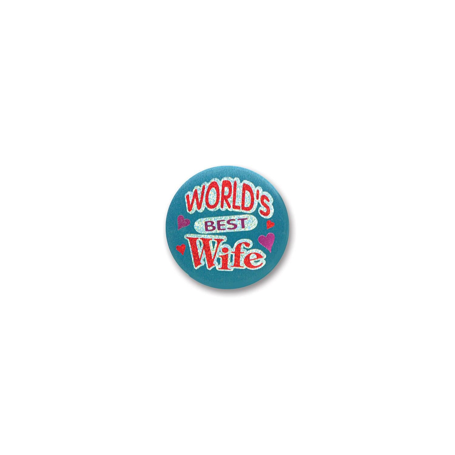 Beistle World's Best Wife Mother's Day Satin Button