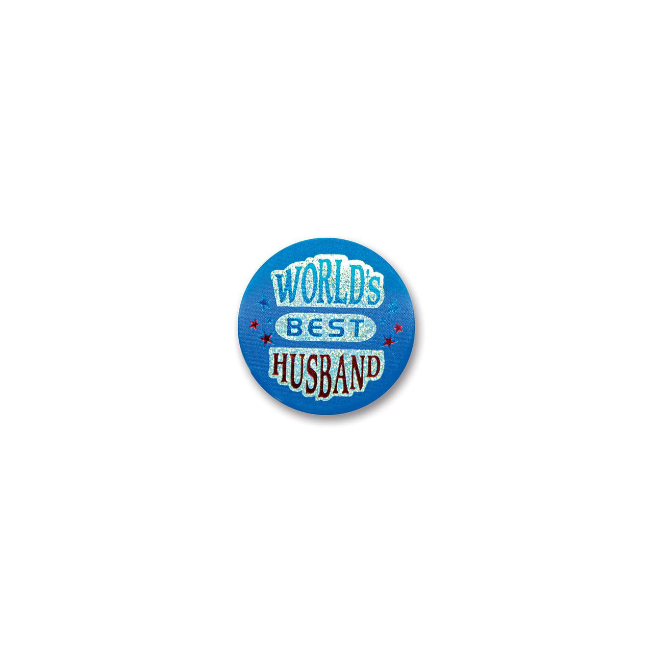 Beistle World's Best Husband Satin Button
