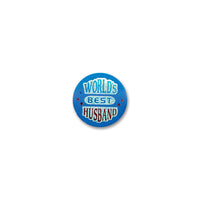 Beistle World's Best Husband Satin Button
