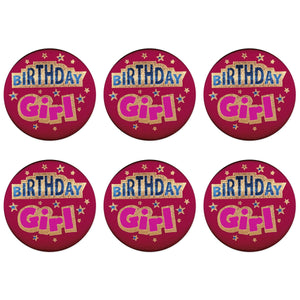 Birthday Girl Satin Button