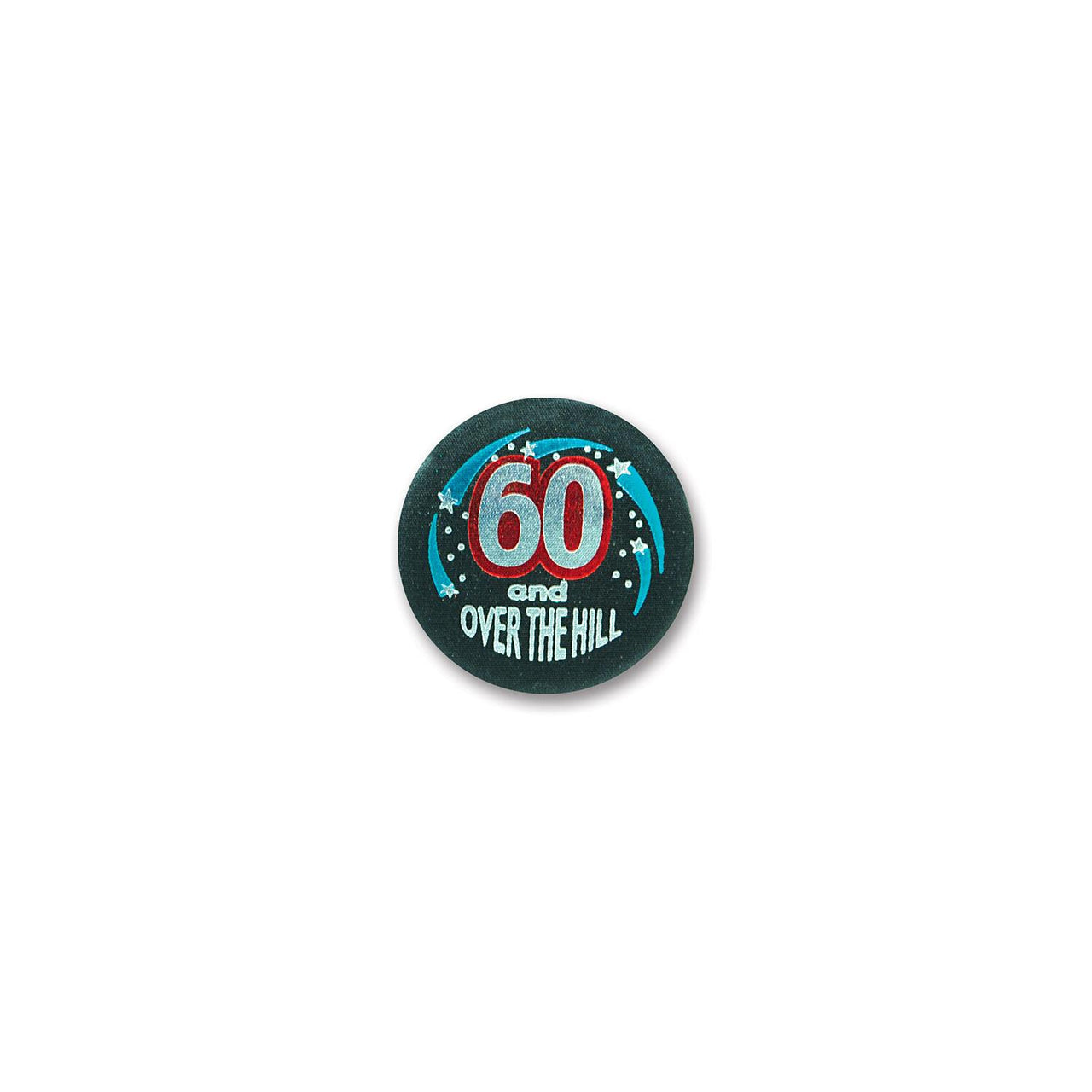 Beistle 60 & Over The Hill Birthday Satin Button