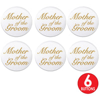 Mother Of The Groom Satin Button (Case of 6)