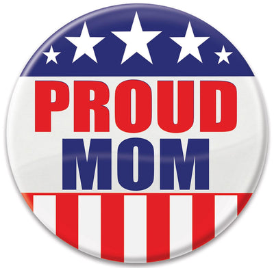 Beistle Proud Mom Button
