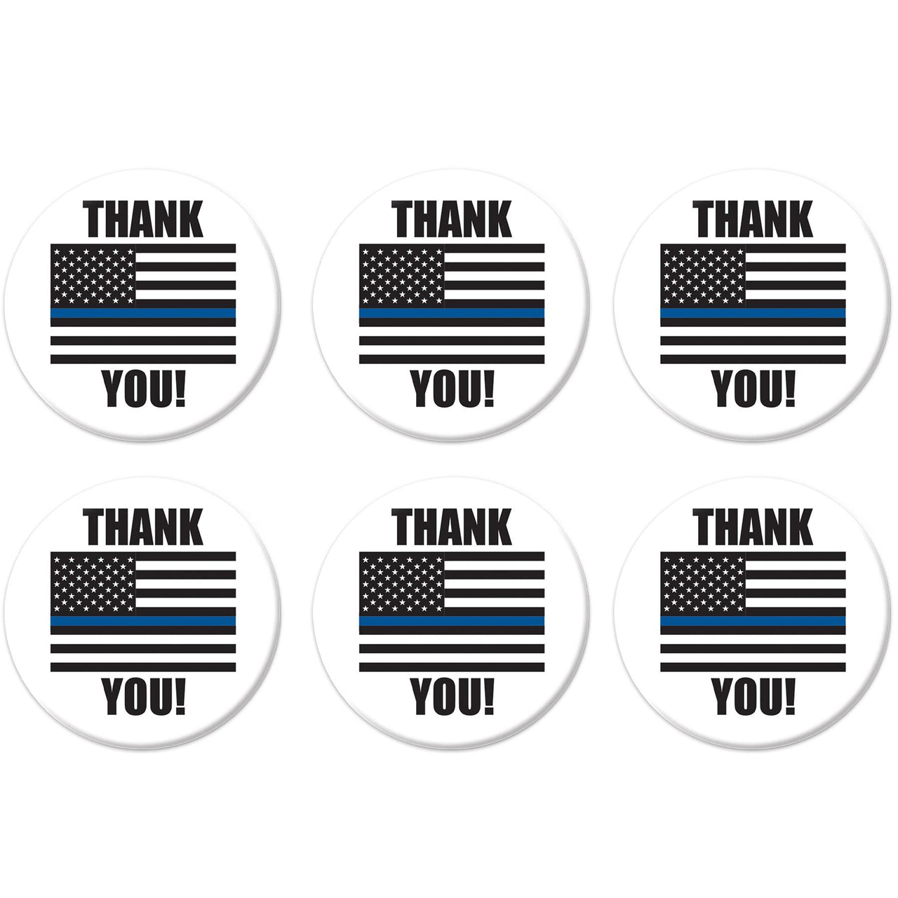 Beistle Thank You! Law Enforcement Button (Case of 6)