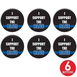 Beistle I Support The Blue Button (Case of 6)