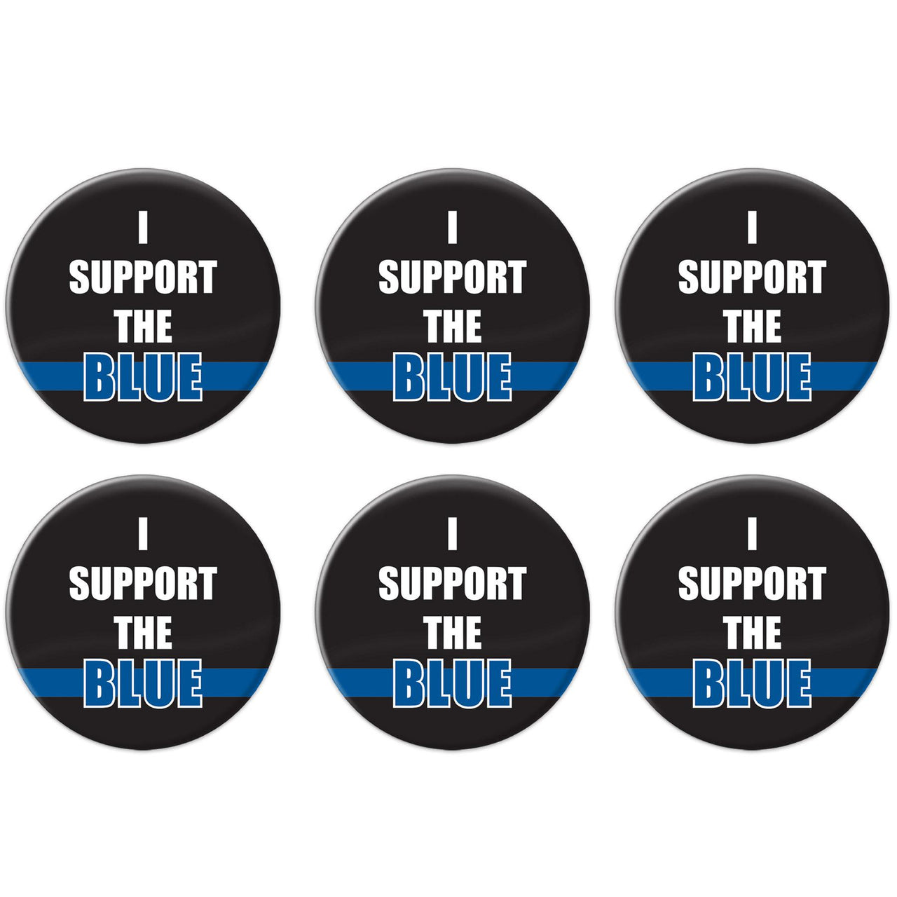 Beistle I Support The Blue Button (Case of 6)