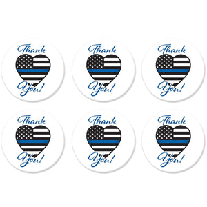 Beistle Thank You! Law Enforcement Button (Case of 6)