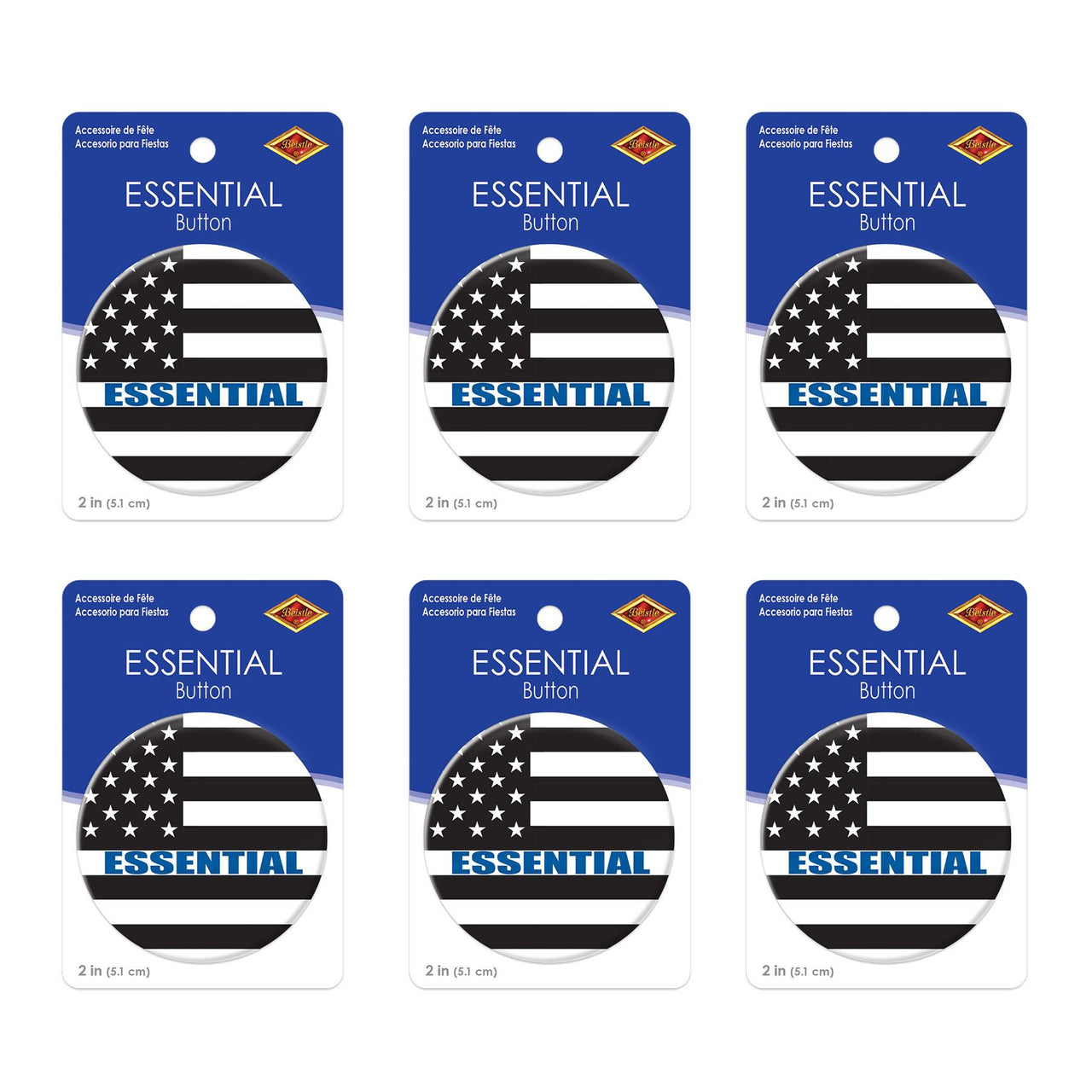 Beistle Essential Button (Case of 6)