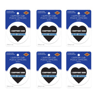 Beistle I Support Our Police Officers Button (Case of 6)