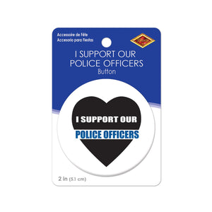 Beistle I Support Our Police Officers Button (Case of 6)