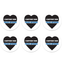 Beistle I Support Our Police Officers Button (Case of 6)