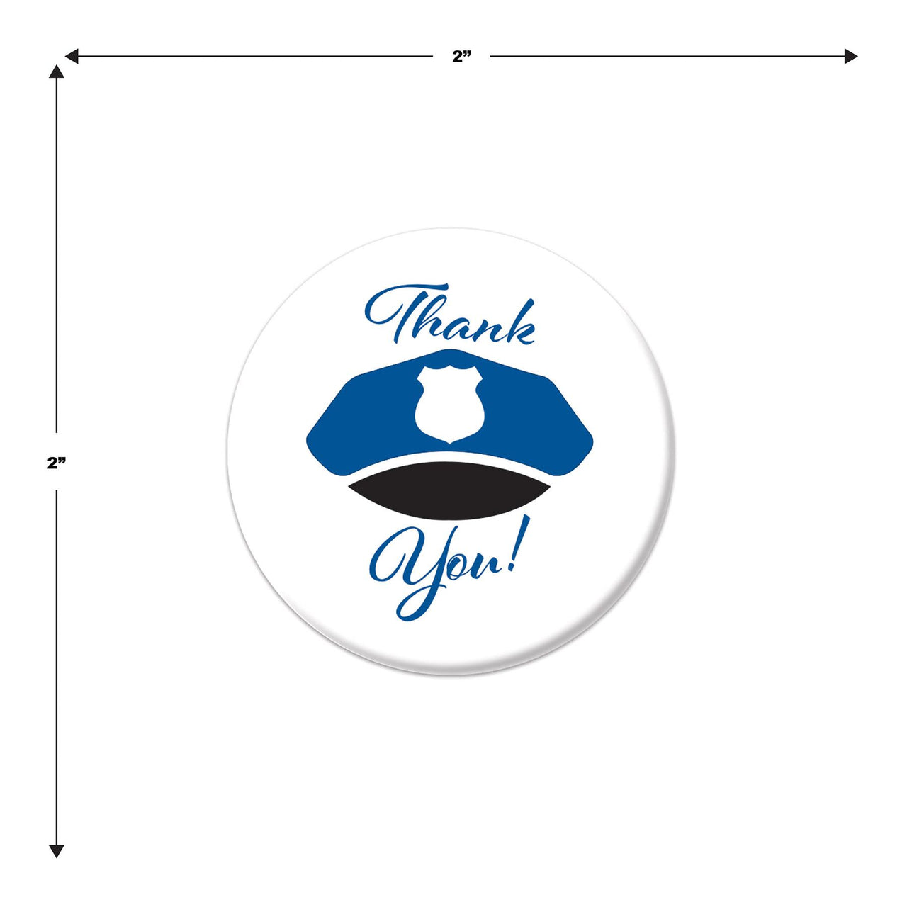 Beistle Thank You! Law Enforcement Button (Case of 6)