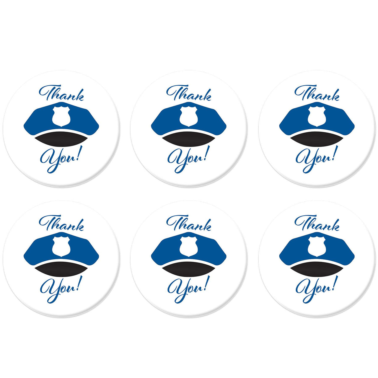 Beistle Thank You! Law Enforcement Button (Case of 6)
