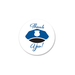 Beistle Thank You! Law Enforcement Button- Hat