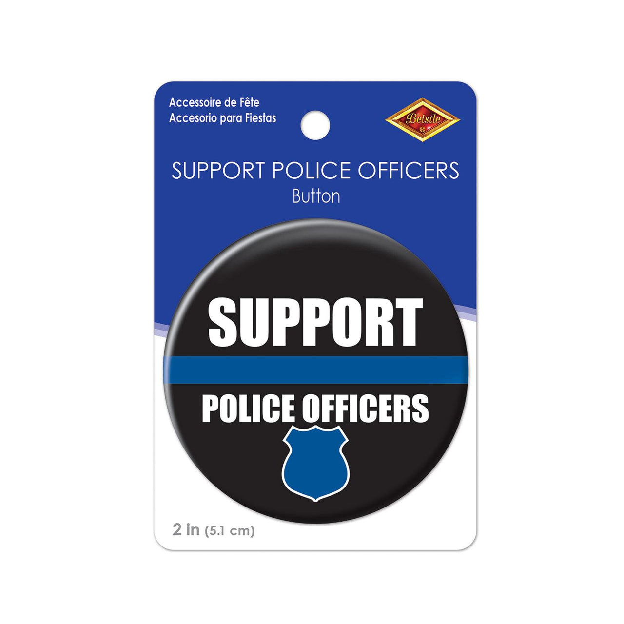 Beistle Support Police Officers Button (Case of 6)