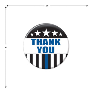 Beistle Thank You Law Enforcement Button (Case of 6)
