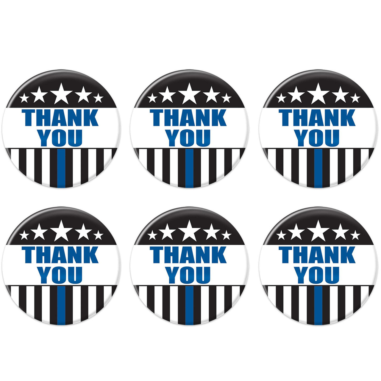 Beistle Thank You Law Enforcement Button (Case of 6)