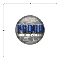 Beistle Proud Military Parent Button (Case of 6)