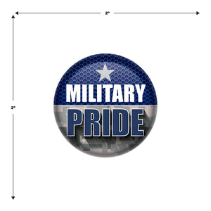 Beistle Military Pride Button (Case of 6)
