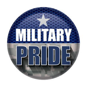 Beistle Military Pride Button- Navy