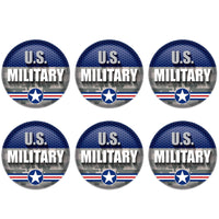 Beistle U S Military Button (Case of 6)