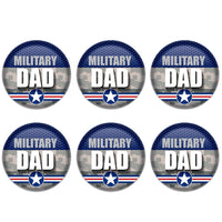 Beistle Military Dad Button (Case of 6)