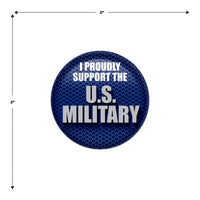 Beistle I Proudly Support U S Military Button (Case of 6)