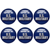 Beistle I Proudly Support U S Military Button (Case of 6)