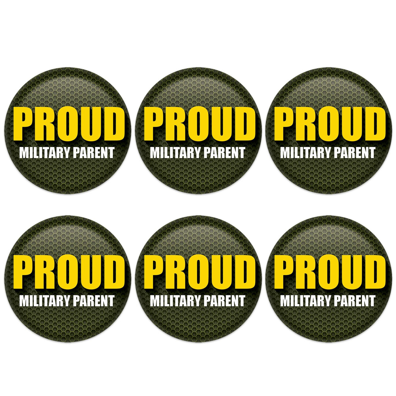 Beistle Proud Military Parent Button (Case of 6)