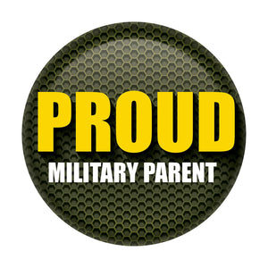 Beistle Proud Military Parent Button - Green