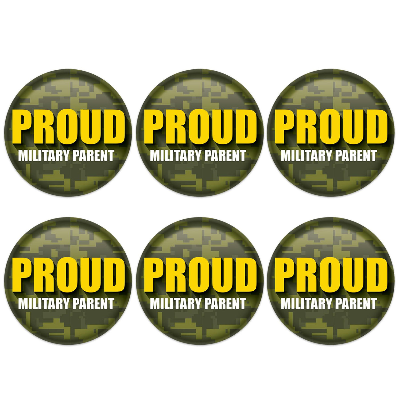 Beistle Proud Military Parent Button (Case of 6)