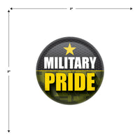 Beistle Military Pride Button (Case of 6)