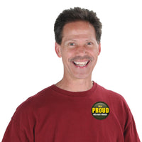 Beistle I'm A Proud Military Parent Button (Case of 6)