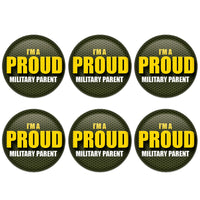 Beistle I'm A Proud Military Parent Button (Case of 6)