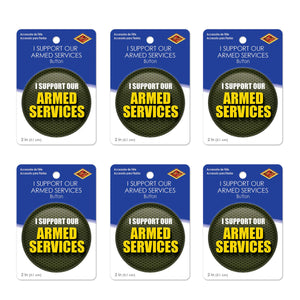 Beistle I Support Our Armed Services (Case of 6)