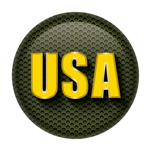 Beistle USA Button- Army- Green