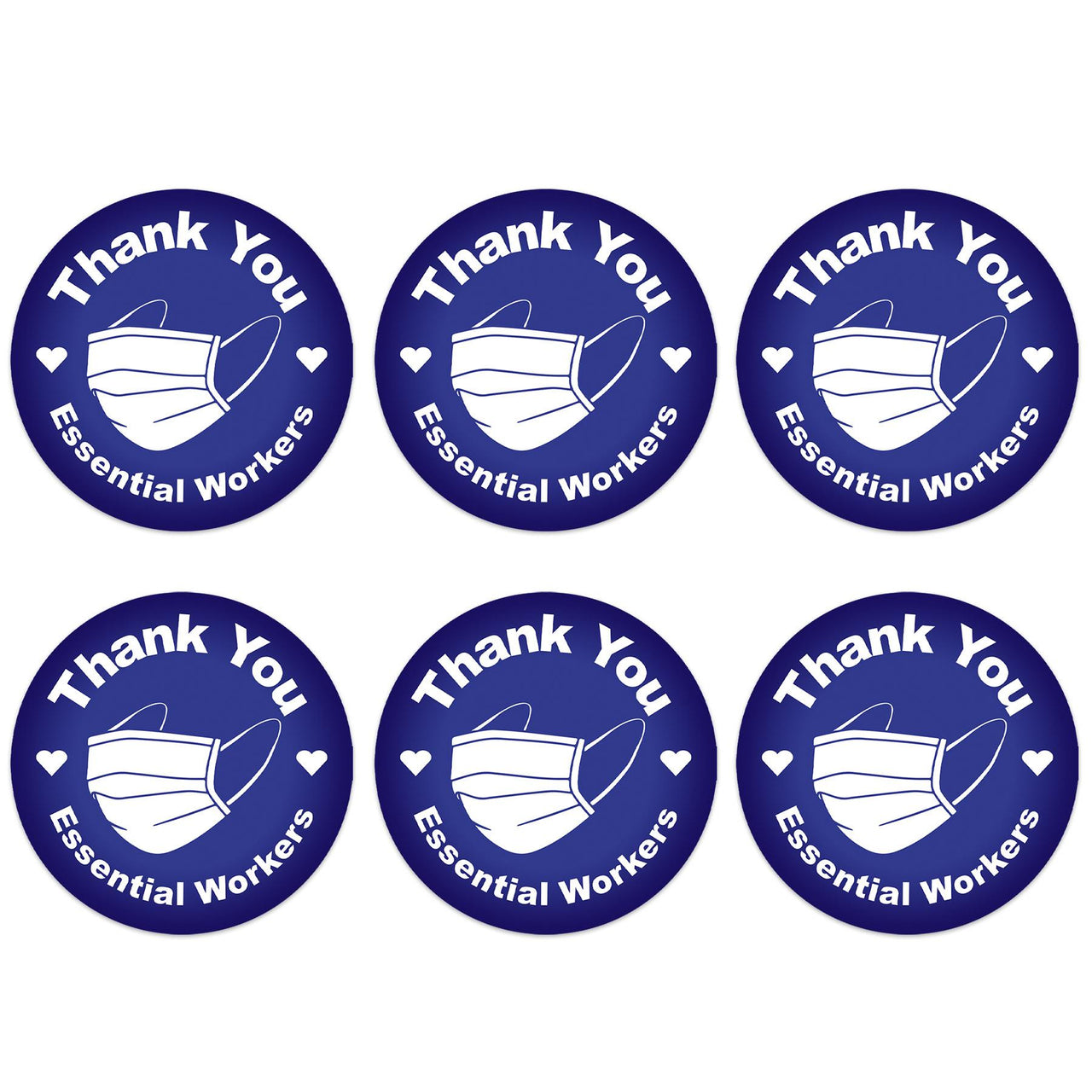 Beistle Thank You Essential Workers Button (Case of 6)