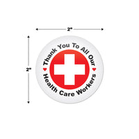 Beistle TY To All Our Health Care Workers Button (Case of 6)