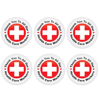 Beistle TY To All Our Health Care Workers Button (Case of 6)