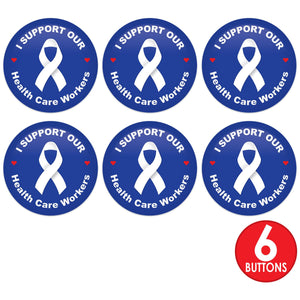 Beistle I Support Our Health Care Workers Button (Case of 6)
