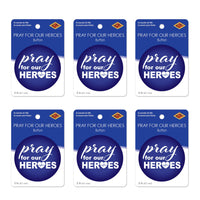 Beistle Pray For Our Heroes Button (Case of 6)