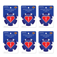 Beistle Medical Star Icon with Heart Button (Case of 6)