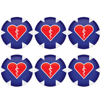 Beistle Medical Star Icon with Heart Button (Case of 6)
