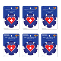 Beistle Medical Star Icon with Heart Button (Case of 6)