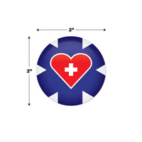 Beistle Medical Star Icon with Heart Button (Case of 6)