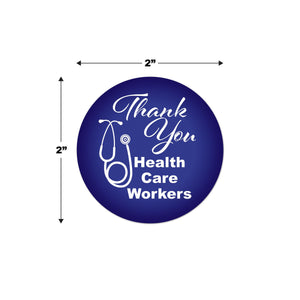 Beistle Thank You Health Care Workers Button (Case of 6)