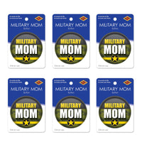 Beistle Military Mom Button (Case of 6)