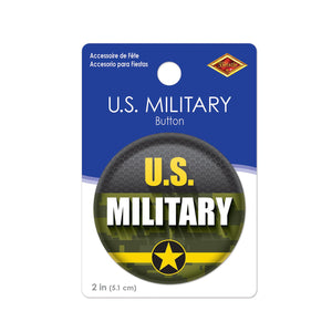 Beistle U.S. Military Button (Case of 6)