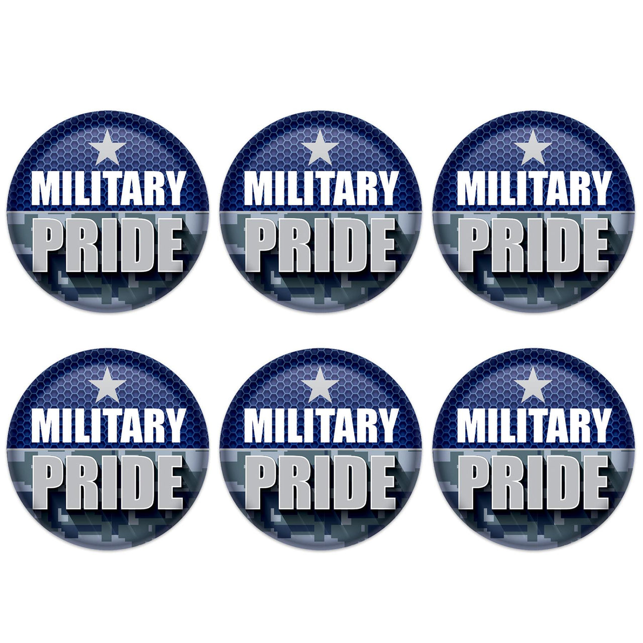 Beistle Military Pride Button (Case of 6)