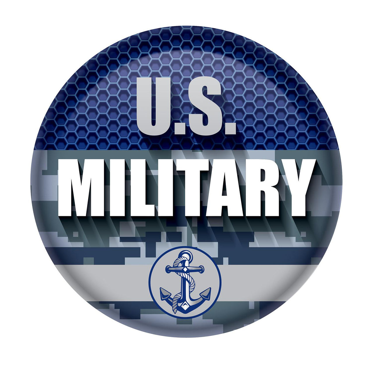 Beistle U.S. Military Button- Navy